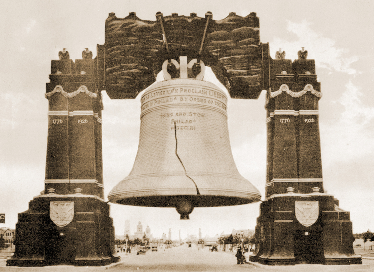 80 Foot Tall Replica of the Liberty Bell at the 1926 Sesqui-Centennial Exposition