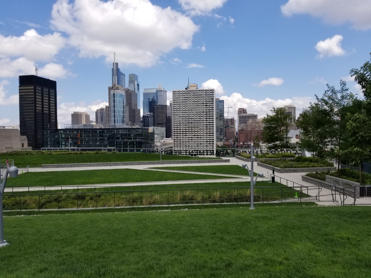 View from the top of Cira Green