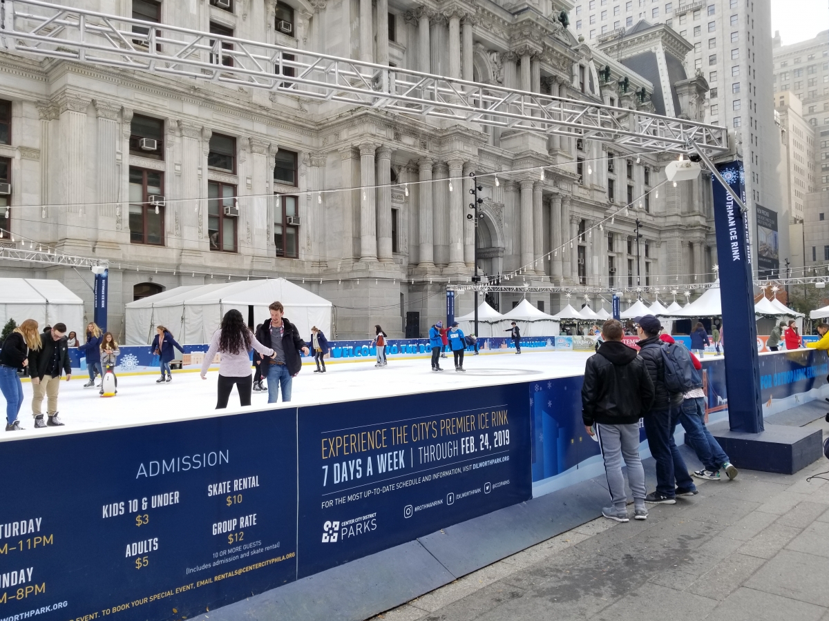 Rothman Rink @ Dilworth Park, West Side of Philadelphia City Hall