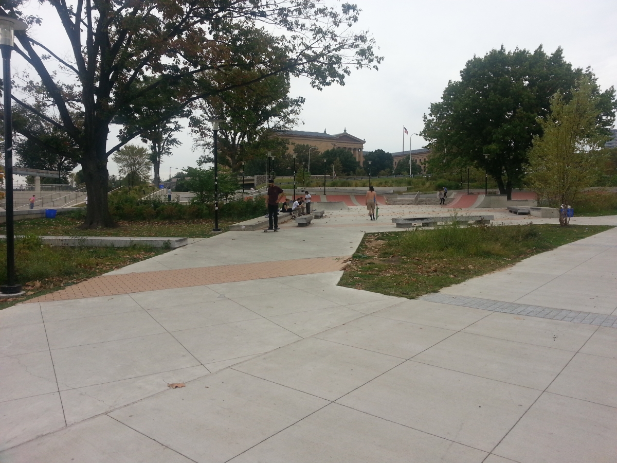 Paine's Park with the Philadelphia Museum of Art in the background