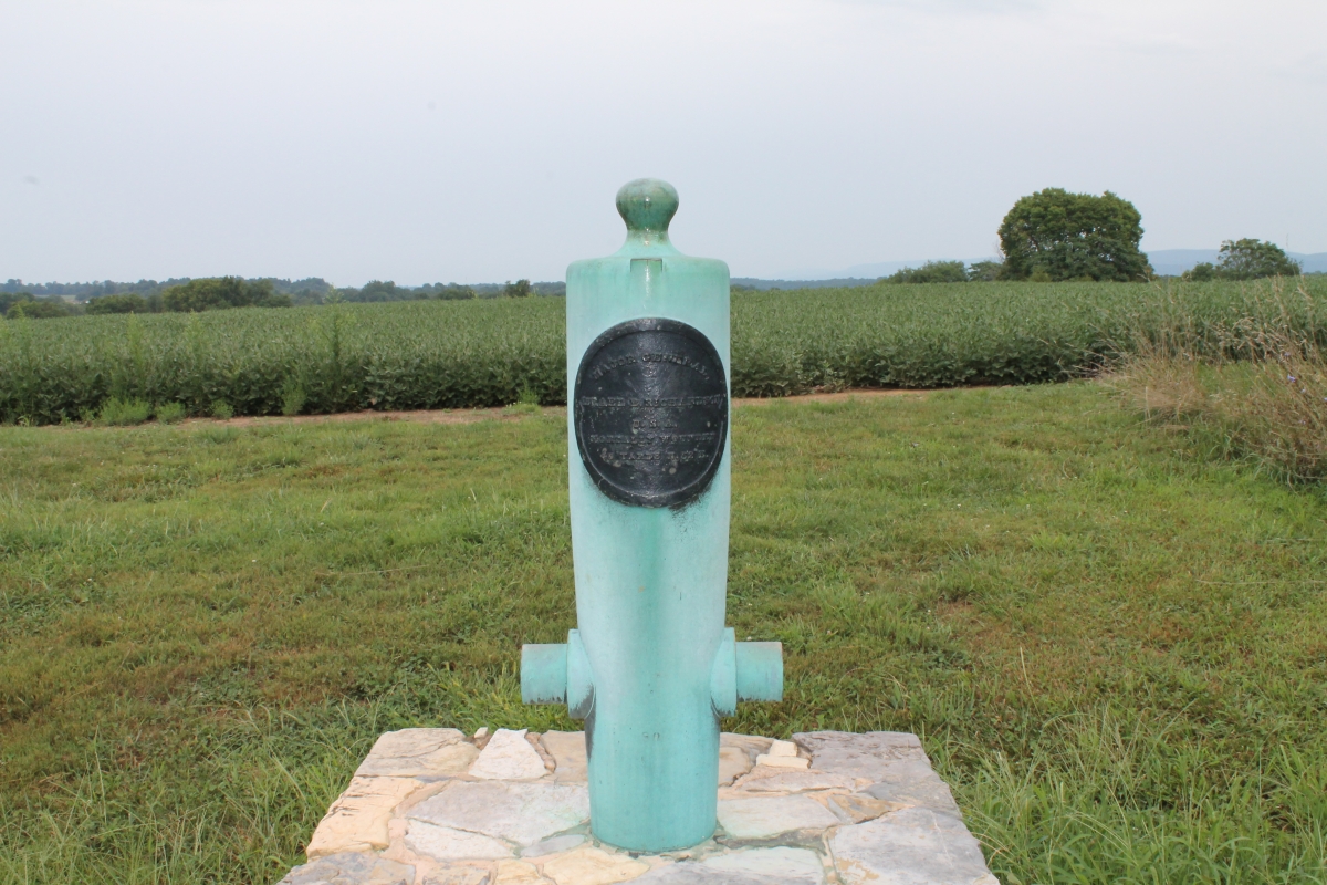 Cannons Embedded in Stone Signify Where a General Died
