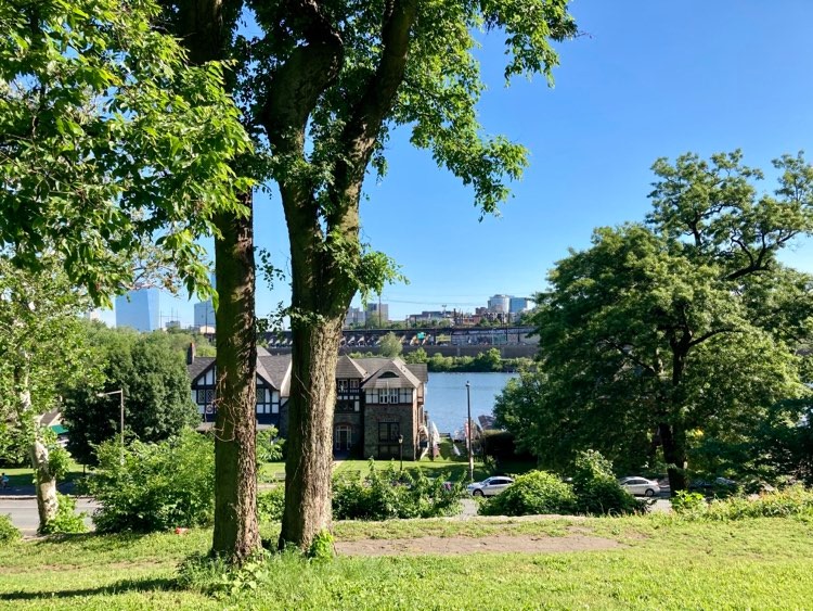 City Skyline and Schuylkill River Views, Lemon Hill Mansion, Fairmount Park, Philadelphia
