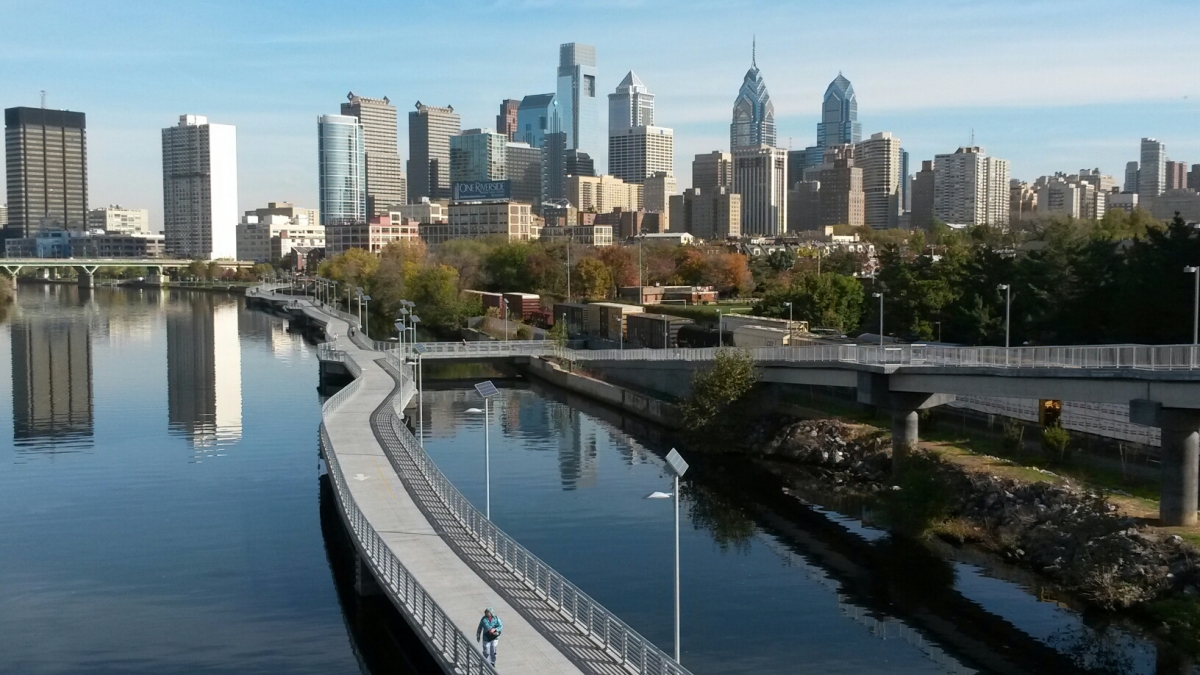 View from the Schuylkill Banks Boardwalk From the South Street Bridge  - Photo Credit: Jonathan Bari