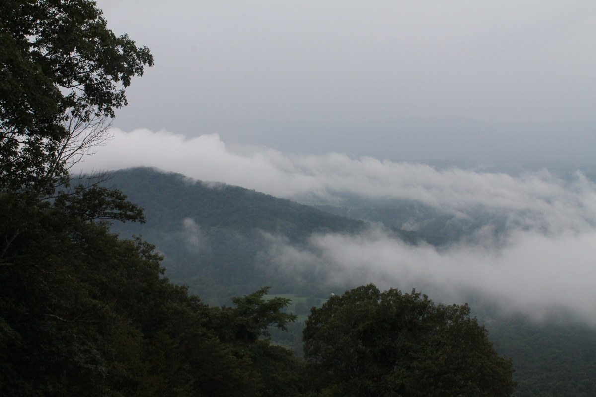 Skyline Drive through Shenandoah National Park